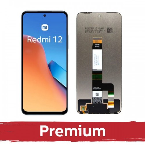 Ekranas skirtas Xiaomi Redmi 12 4G / Redmi 12 5G / Poco M6 Pro 5G juodas OEM