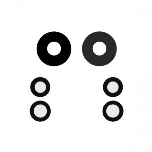 Galinės kameros stikliukas skirtas Xiaomi 12 Pro galinės kameros stikliukas (3vnt)