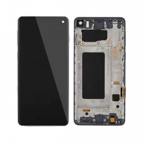 LCD ekranas suderinamas su Samsung G975 S10 Plus su rėmeliu / Prism Black / HQ