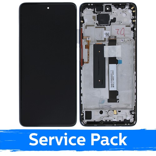 LCD ekranas suderinamas su Xiaomi Mi 10T Lite 5G su rėmeliu / Pearl Gray / (Service Pack)