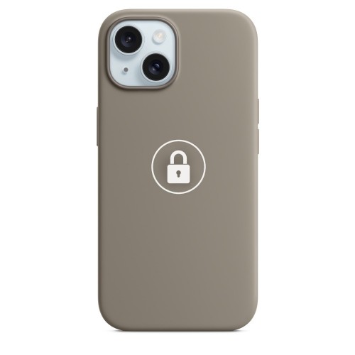 Telefono dėklas "Silicone Case v2" iPhone 15 / Clay / su pakuote