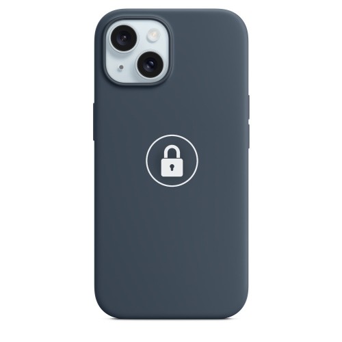 Telefono dėklas "Silicone Case v2" iPhone 15 Plus / Storm Blue / su pakuote