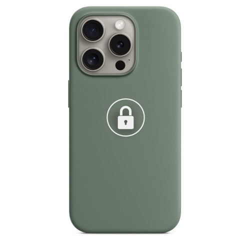 Telefono dėklas "Silicone Case v2" iPhone 15 Pro Max / Cypress / su pakuote