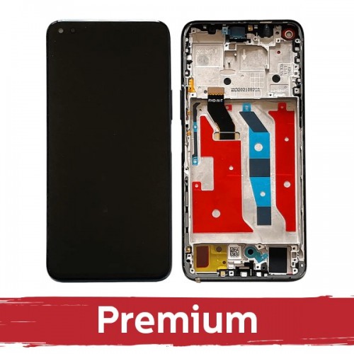 LCD ekranas suderinamas su Huawei Honor 50 Lite su rėmeliu / Midnight Black / OEM