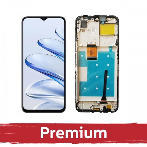 LCD ekranas suderinamas su Huawei Honor 70 Lite su rėmeliu / Midnight Black / OEM