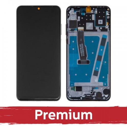 LCD ekranas suderinamas su Huawei P30 Lite su rėmeliu / Midnight Black / OEM