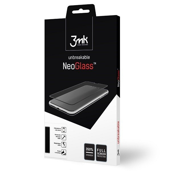 3MK Grūdintas stiklas NeoGlass IPHONE 6 / 6S juodas