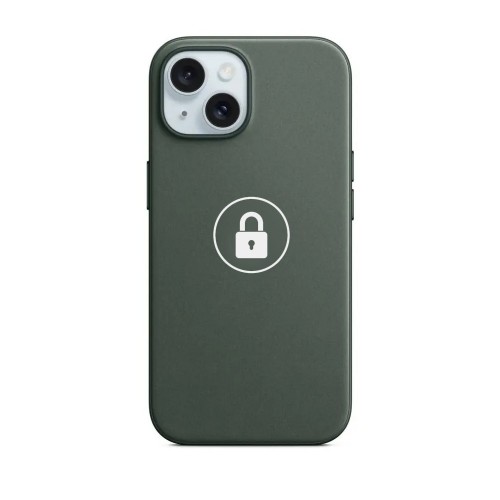 Telefono dėklas "FineWoven" skirtas iPhone 15 / Evergreen / pakuotėje