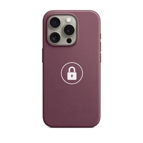 Telefono dėklas "Leather Case v2" skirtas iPhone 15 Pro Max / Mulberry / pakuotėje