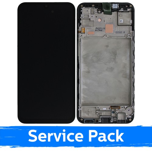 LCD ekranas suderinamas su Samsung A155 A15 4G / A156 A15 5G juodas su rėmeliu (Service Pack)