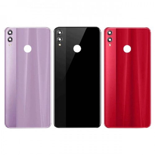 Galinis dangtelis suderinamas su Huawei Honor 8X / raudonas / (su kameros stikliuku) HQ