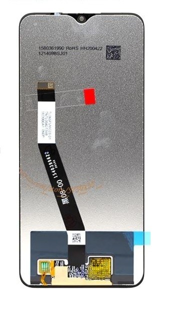 Ekranas Xiaomi Redmi 9 su lietimui jautriu stikliuku Black ORG