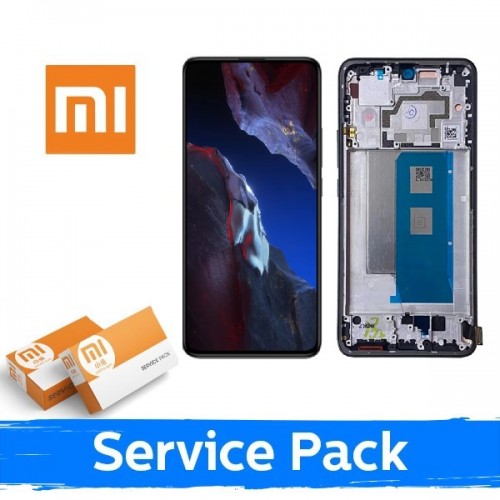 LCD ekranas suderinamas su Xiaomi Poco F5 5G su rėmeliu / mėlynas / (Service Pack)