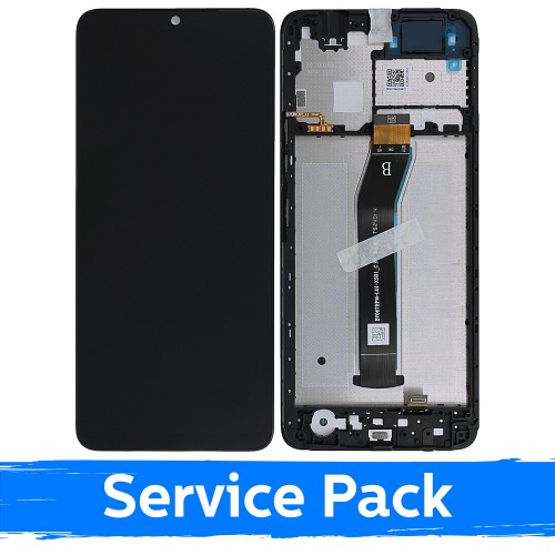 LCD ekranas suderinamas su Xiaomi Redmi A3 / Poco C61 4G (2024) juodas su rėmeliu (Service Pack)