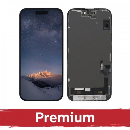 LCD ekranas suderinamas su iPhone 15 Pro Max juodas (INCELL / Premium)
