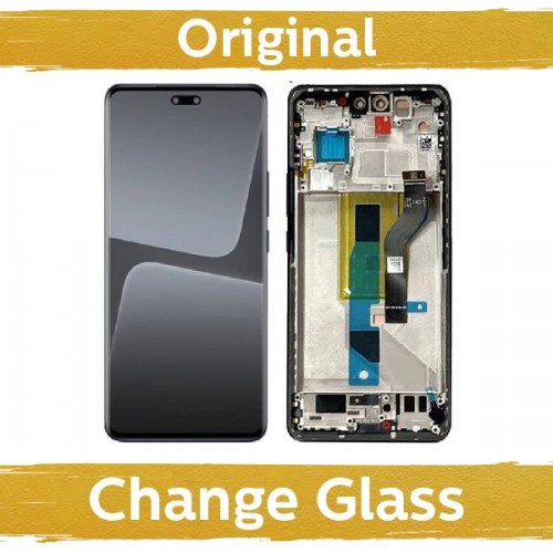 LCD ekranas suderinamas su Xiaomi 13 Lite su rėmeliu / juodas / (Renewed: China)