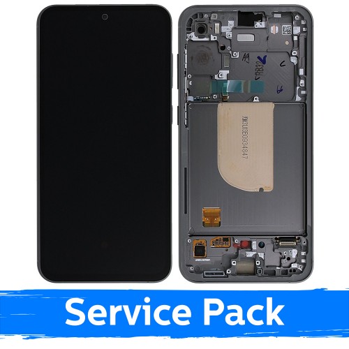 LCD ekranas suderinamas su Samsung S711 S23 FE su rėmeliu / Graphite / (Service Pack)