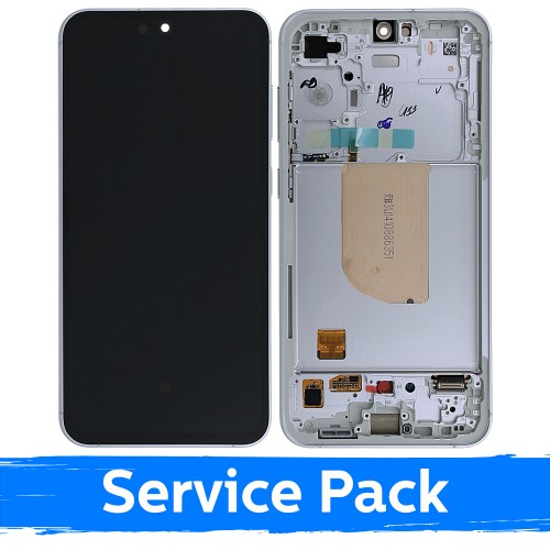 LCD ekranas suderinamas su Samsung S711 S23 FE su rėmeliu / Cream (Mint/Graphite/Purple/Indigo/Tangerine) / (Service Pack)