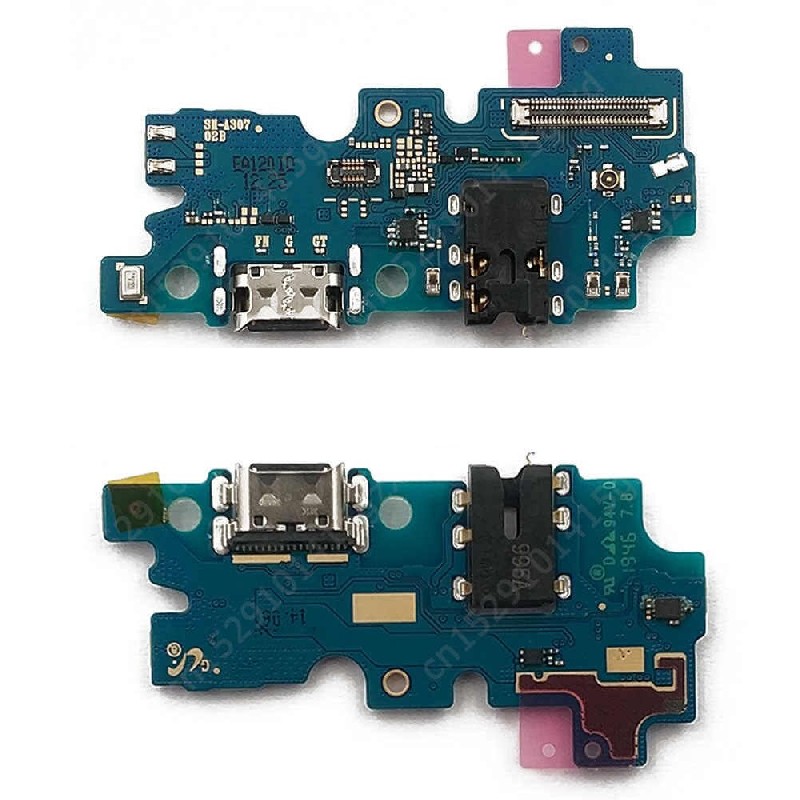 Lanksčioji jungtis Samsung A307 A30s su įkrovimo kontaktu, mikrofonu, ausinių lizdu originali (service pack)