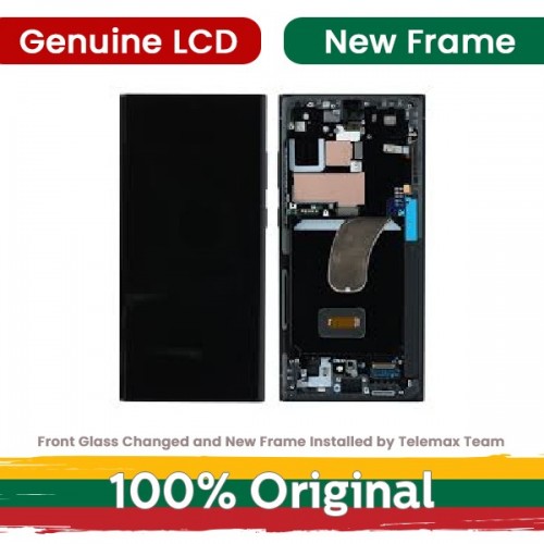 LCD ekranas suderinamas su Samsung S918 S23 Ultra su rėmeliu / Lavander / (Atnaujintas: Telemax)