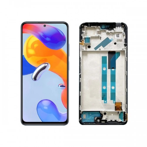 LCD ekranas suderinamas su Xiaomi Redmi Note 12 Pro 4G juodas su rėmeliu HQ