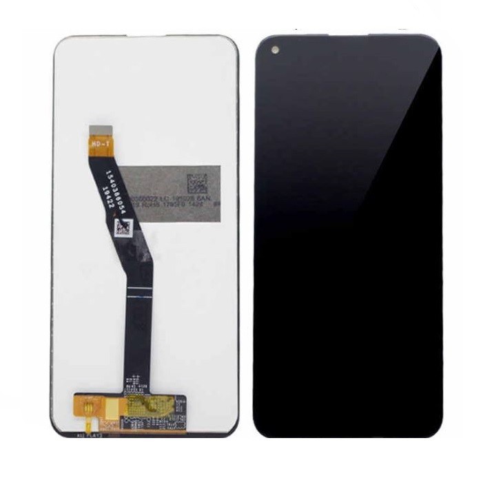 Ekranas Huawei P40 Lite E/Y7p 2020/Play 3 su lietimui jautriu stikliuku Black ORG