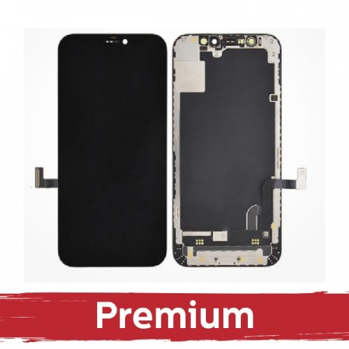 LCD ekranas suderinamas su iPhone 13 Juodas (Hard OLED / Premium) /*Removable IC*/