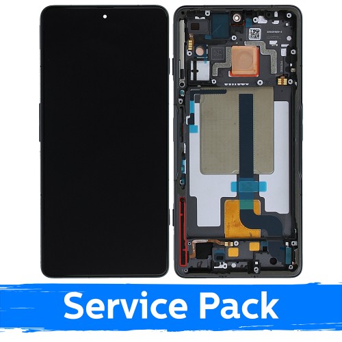 LCD ekranas suderinamas su Xiaomi 11T (11T Pro) su rėmeliu / Stealth Black / (Service Pack)