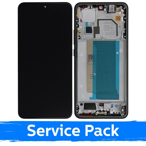 LCD ekranas suderinamas su Xiaomi 13T (13T Pro) su rėmeliu / Juodas / (Service Pack)