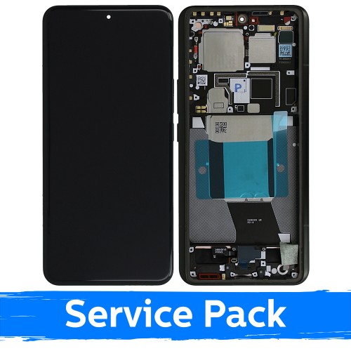 LCD ekranas suderinamas su Xiaomi 14 Ultra su rėmeliu / Juodas / (Service Pack)