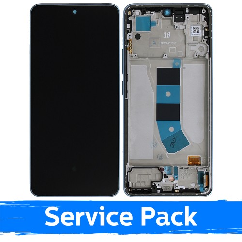 LCD ekranas suderinamas su Xiaomi Redmi Note 13 4G su rėmeliu / Ice Blue / (Service Pack)