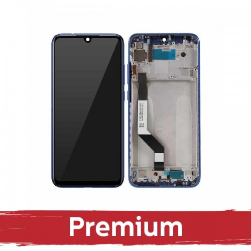 LCD ekranas suderinamas su Xiaomi Redmi Note 9S (Note 9 Pro) su rėmeliu / mėlynas / OEM