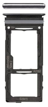 SIM kortelės laikiklis Samsung A525/A526/A528/A725/A726 A52 4G/A52 5G/A52S 5G/A72 4G/A72 5G Black originalus (service pack)