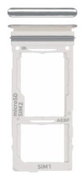 SIM kortelės laikiklis Samsung A525/A526/A528/A725/A726 A52 4G/A52 5G/A52S 5G/A72 4G/A72 5G White originalus (service pack)