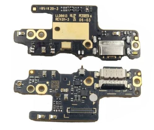 Lanksčioji jungtis Xiaomi Redmi Note 7 įkrovimo kontakto su mikrofonu ORG