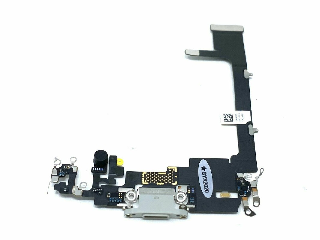 Lanksčioji jungtis skirta iPhone 11 Pro įkrovimo kontaktų, su mikrofonu Silver (without IC) ORG