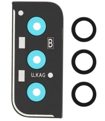 Samsung G996 S21 Plus 5G kameros stikliukas su rėmeliu Phantom Black ORG