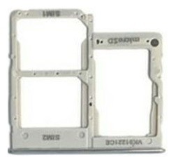 SIM kortelės laikiklis Samsung A415 A41 2020 Prism Crush White ORG