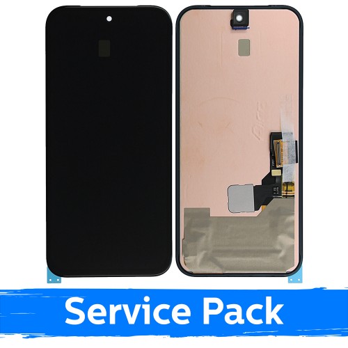 LCD ekranas suderinamas su Google Pixel 8A juodas su rėmeliu (Service Pack)