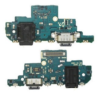 Lanksčioji jungtis Samsung A525/A526 A52 4G/5G 2021 su įkrovimo kontaktu, mikrofonu, ausinių lizdu originali (service pack)
