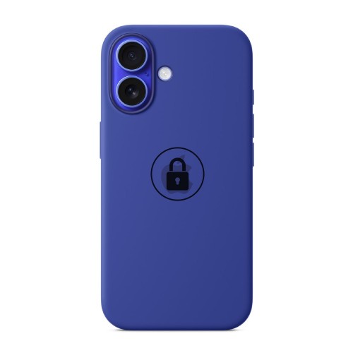 Dėklas "Silicone Case v2" iPhone 16 / Ultramarine / pakuotėje