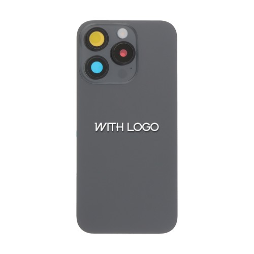 Galinis dangtelis suderinamas su iPhone 15 Pro / Juodas Titanas / (pilnas dengimas) / OEM