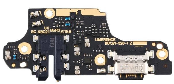 Lanksčioji jungtis Xiaomi Redmi Note 9S/Note 9 Pro su įkrovimo kontakto su mikrofonu originali (service pack)