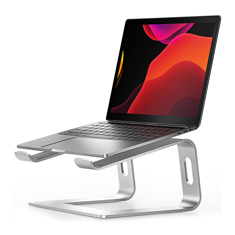 Crong AluBench – Aluminum Laptop stovas (sidabrinis)