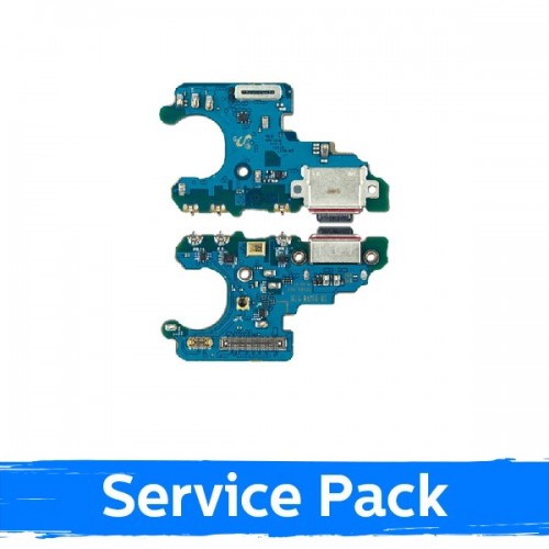 Įkrovimo jungtis suderinama su Samsung N970 Note 10 su lankstaus kabeliu / Plata (Service Pack)