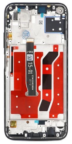 Ekranas Huawei P40 Lite su lietimui jautriu stikliuku ir rėmeliu Black originalus (used Grade A)