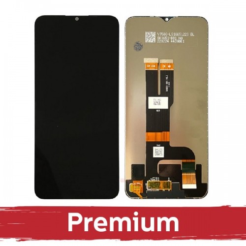 LCD ekranas suderinamas su Nokia C31 juodas OEM