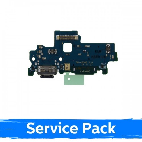 Įkrovimo jungtis suderinama su Samsung A366 A36 5G su flex / Plata (Service Pack)
