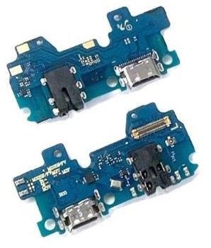 Lanksčioji jungtis Samsung M225 M22 2021/M325 M32 2021 su įkrovimo kontaktu, mikrofonu, ausinių lizdu originali (service pack)