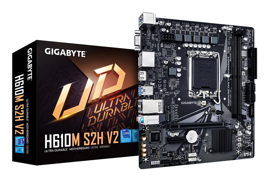 Pagrindinė plokštė GIGABYTE Intel H610 LGA1700 DDR5 Micro-ATX